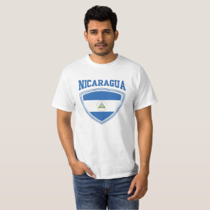Nicaragua Flag Shield T-Shirt