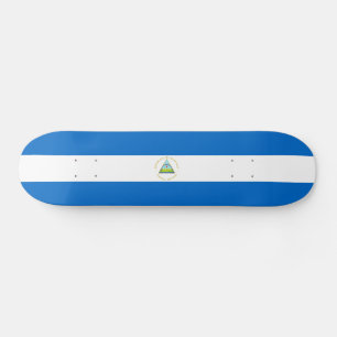 Nicaragua Flag Skateboard