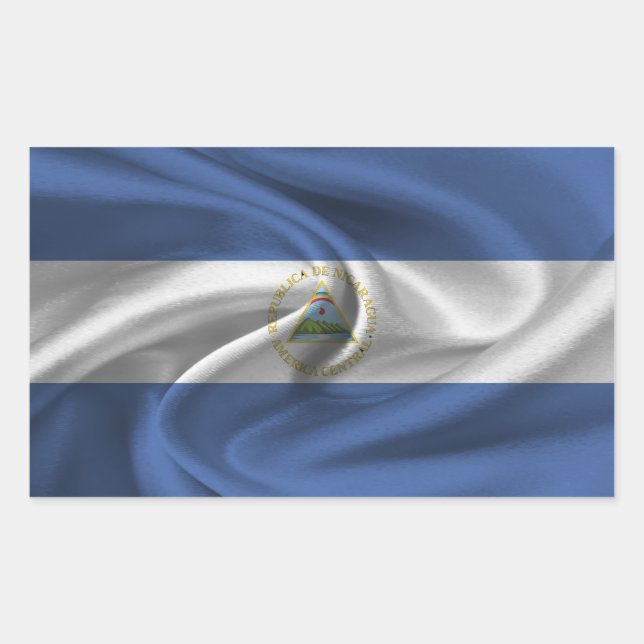 Nicaragua Flag Sticker (Front)