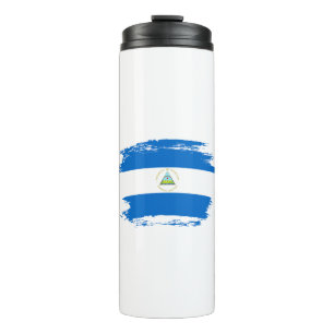 Nicaragua flag thermal tumbler