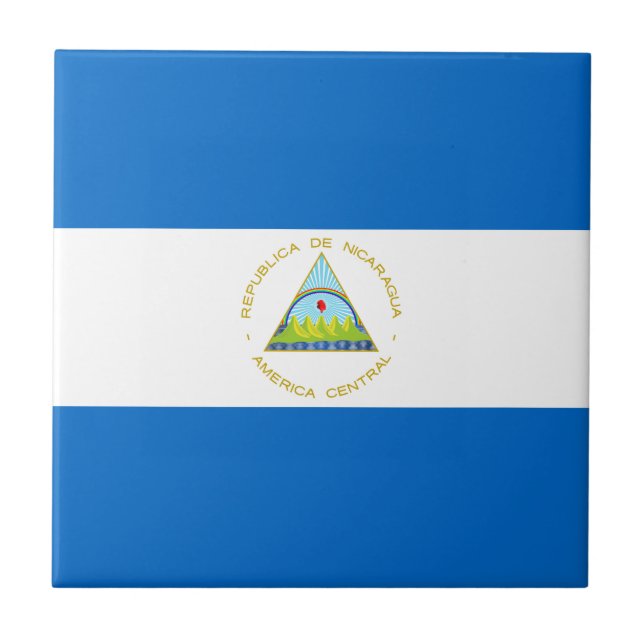 Nicaragua Flag Tile (Front)