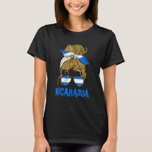 Nicaragua For Girl Nicaraguan Flag for Women Nicar T-Shirt