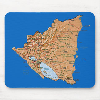 Nicaragua Map Mousepad