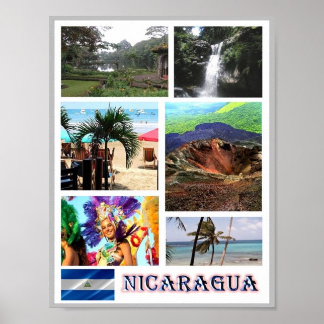 Nicaragua - Mosaic - Poster (Front)
