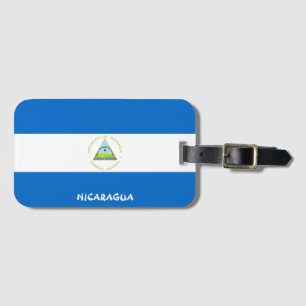 Nicaragua National Flag Patriotic Luggage Tag