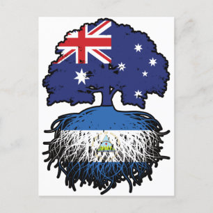 Nicaragua Nicaraguan Australian Australia Tree Postcard