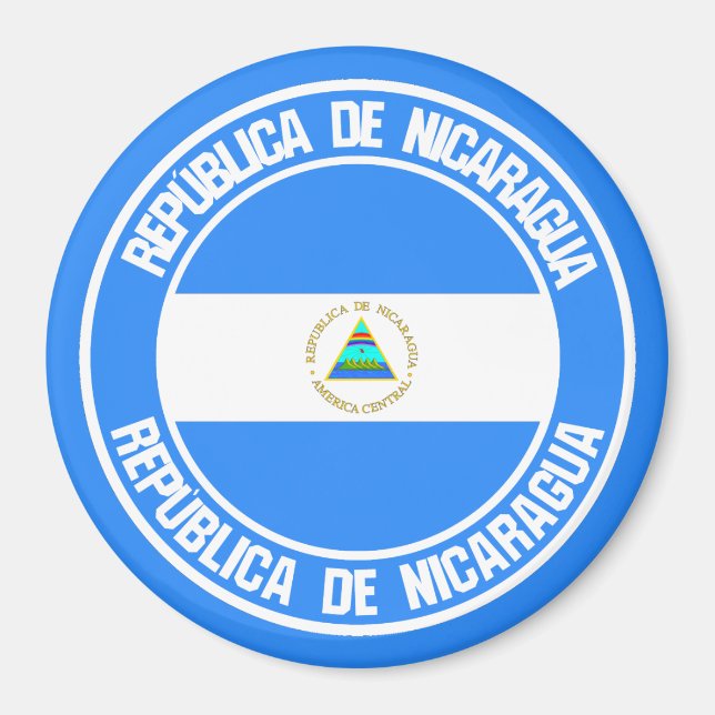 Nicaragua Round Emblem Magnet (Front)