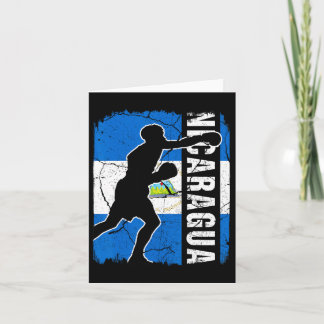Nicaraguan Boxing Team Nicaragua Flag Boxing Glove Card