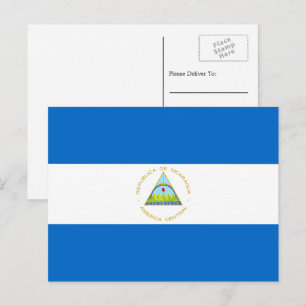 Nicaraguan Flag, Flag of Nicaragua Postcard
