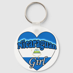 Nicaraguan Girl Keychain