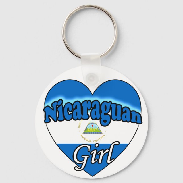 Nicaraguan Girl Keychain (Front)