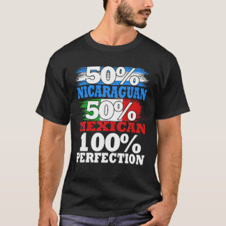 Nicaraguan Mexican Pride Mexico Nicaragua Latino T T-Shirt