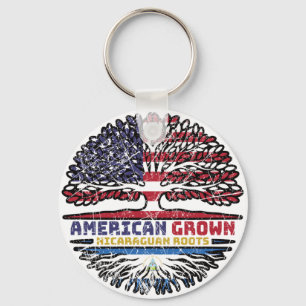 Nicaraguan Nicaragua US American USA United States Keychain