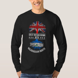 Nicaraguan Roots Immigrant Race Great Britain Nica T-Shirt