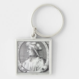 Niccolo Machiavelli, 1724 Keychain