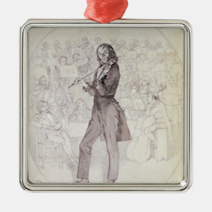 Niccolo Paganini , violinist Metal Ornament