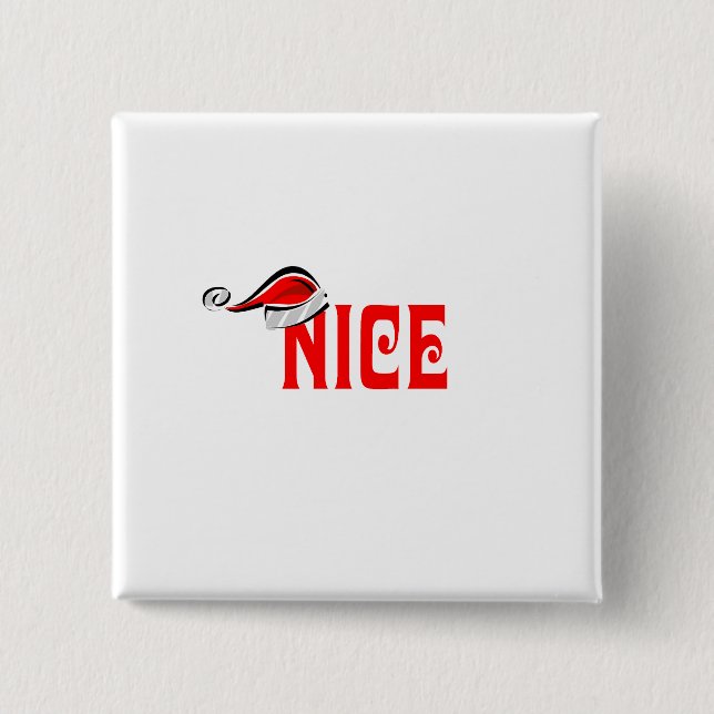 Nice 2 Inch Square Button (Front)