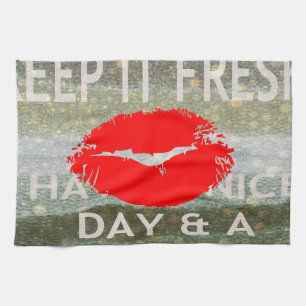 Nice and perfect save the date kitchen towel
