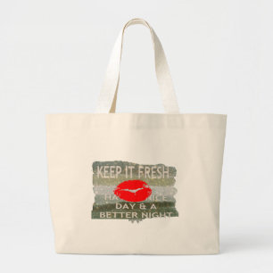 Nice and perfect save the date large tote bag