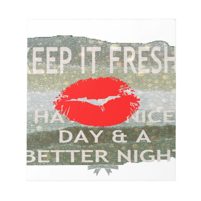 Nice and perfect save the date notepad (Front)