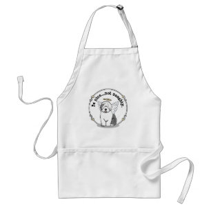 Nice Angel Old English Sheepdog (Gray 1) - Cute Standard Apron