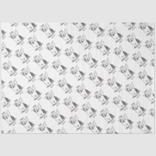 Nice Angel Old English Sheepdog (Grey 1) - Cute Tissue Paper