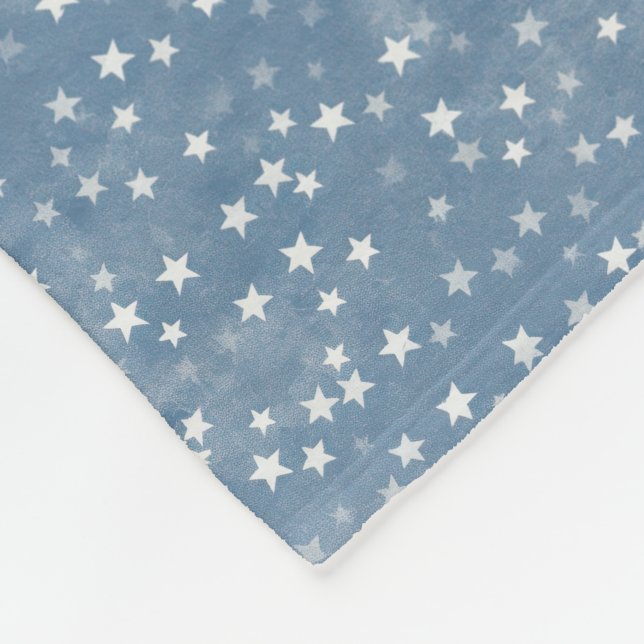 Nice Baby Blue Night Star Blanket (Corner)