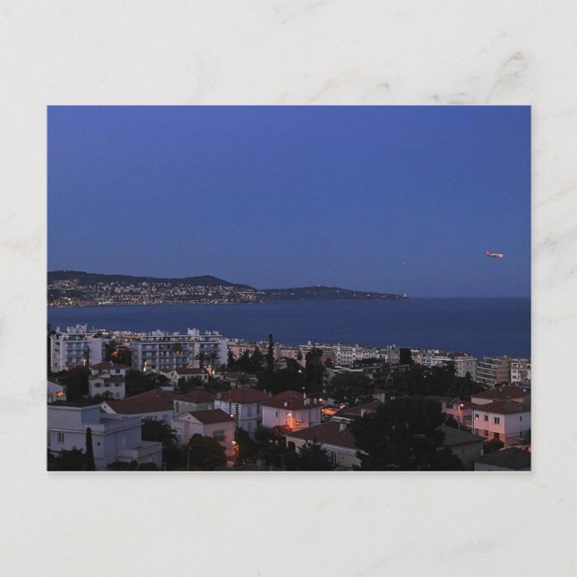 Nice Bay France Postcard (Front)