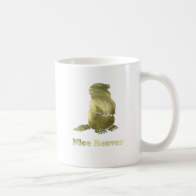 nice beaver coffee mug (Right)