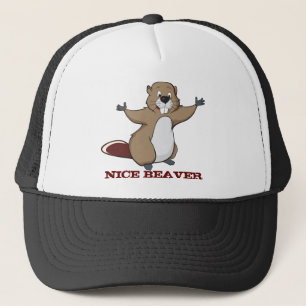 NICE BEAVER TRUCKER HAT