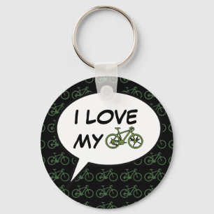 nice bicycle . biking . bike-themed keychain