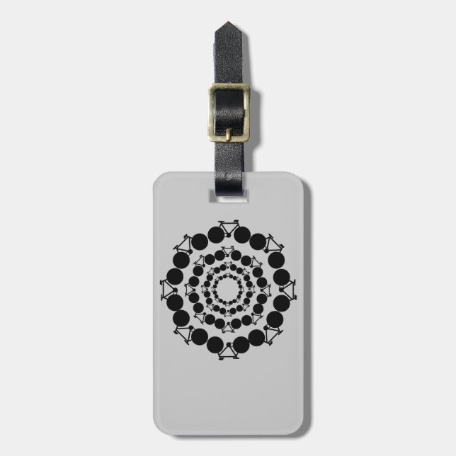 nice bicycle . biking . bike-themed luggage tag (Front Vertical)