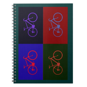 nice bicycle . biking . bike-themed notebook
