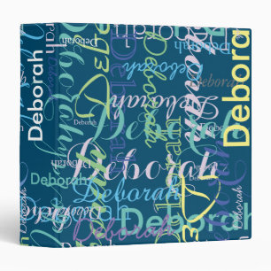 nice blue binder with colour names
