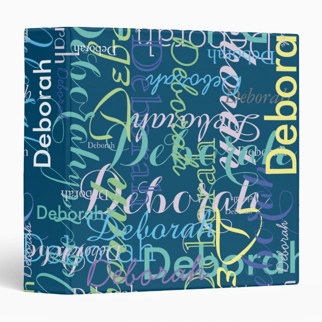nice blue binder with colour names (Front/Spine)