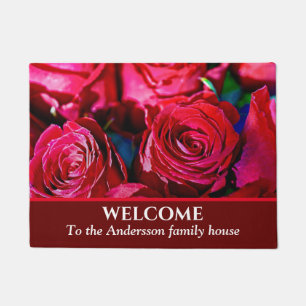 Nice Bunch Of Red Roses Doormat