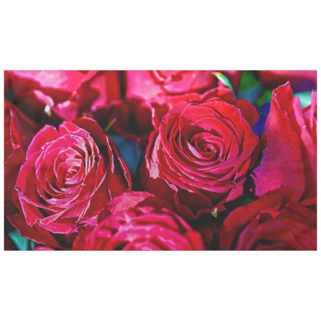 Nice Bunch Of Red Roses Tablecloth (Front (Horizontal))