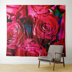 Nice Bunch Of Red Roses Tapestry
