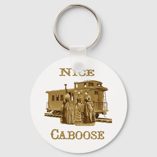 Nice Caboose Train Keychain (Front)