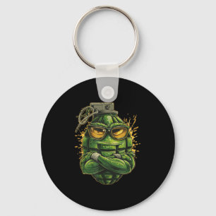 Nice Cartoon Grenade Bomb Costume Keychain