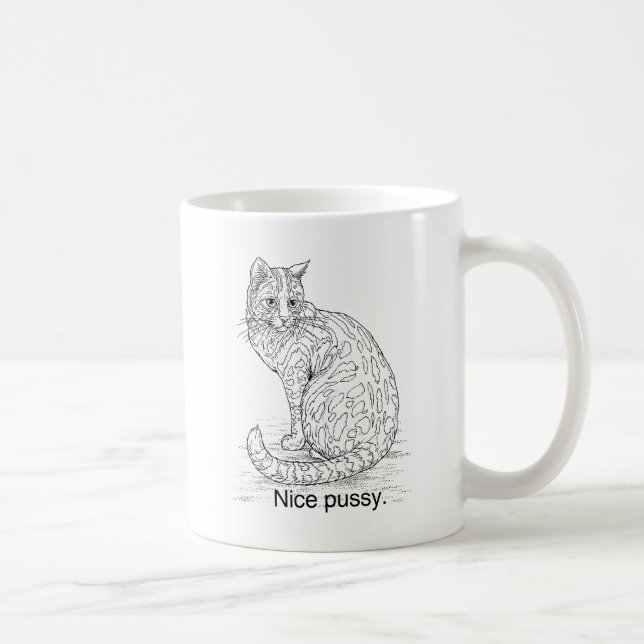 NICE CAT COFFEE MUG (Right)