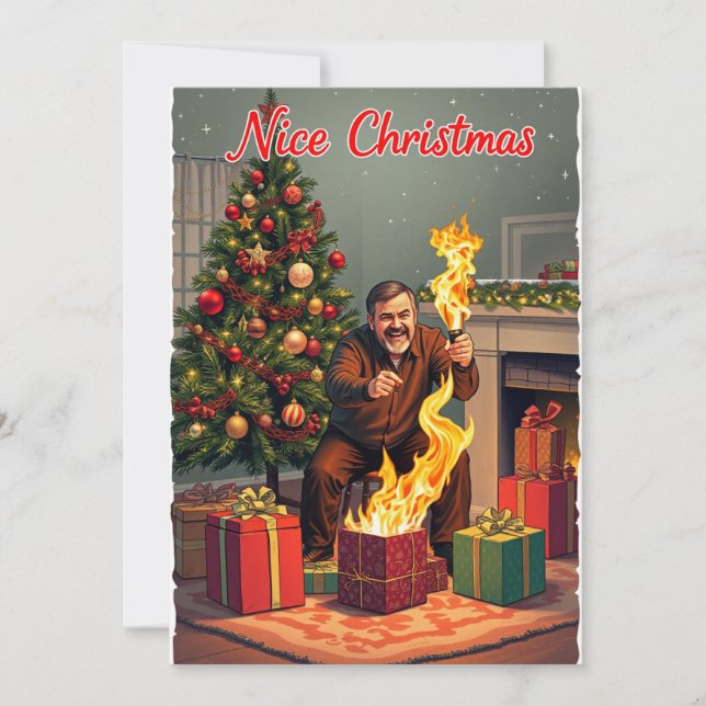 Nice Christmas Card – Fiery Fun B (Front)