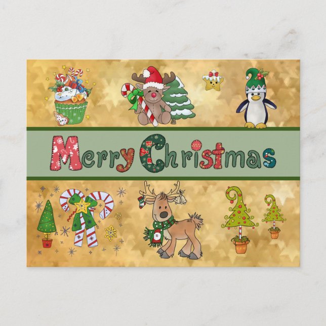 Nice Christmas Holiday Postcard (Front)