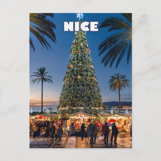 Nice Christmas Magic Postcard (Front)