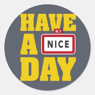 Nice Classic Round Sticker