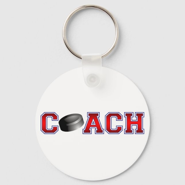 Nice Coach Hockey Insignia Keychain (Front)