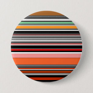 Nice colourful stripes 3 inch round button