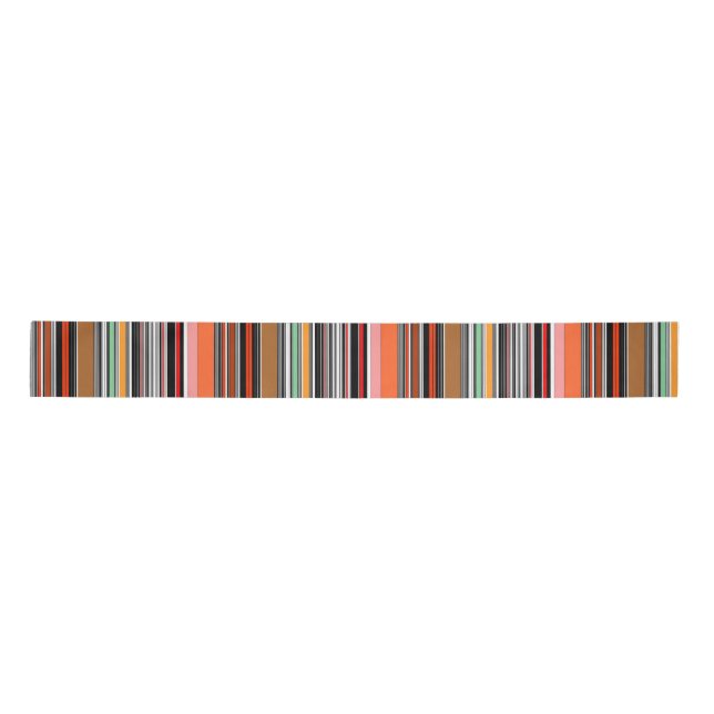 Nice colourful stripes satin ribbon (Front)