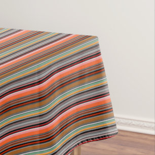 Nice colourful stripes tablecloth