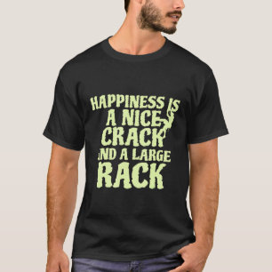 Nice Crack Large Rack Rock Climbing Rock Climber T-Shirt